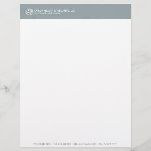 Papel Timbrado LOGOTIPO da FLOR de LOTUS PARA o cabeçalho de