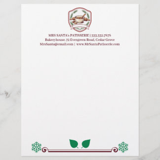 Papel Timbrado Logotipo da Padaria de Massa Fermentada Sra. Santa
