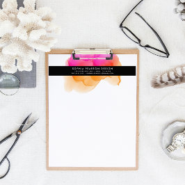 Papel Timbrado Logotipo de Aquarela Moderna