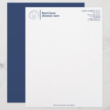 Logotipo de desenho do dente Dentista Branco/Azul