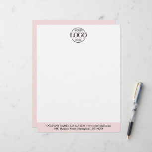 Papel Timbrado Logotipo de Empresa de Negócios Personalizado Mode