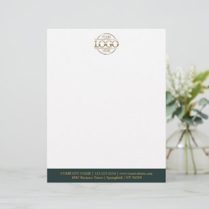 Papel Timbrado Logotipo de Empresa de Negócios Personalizado Mode