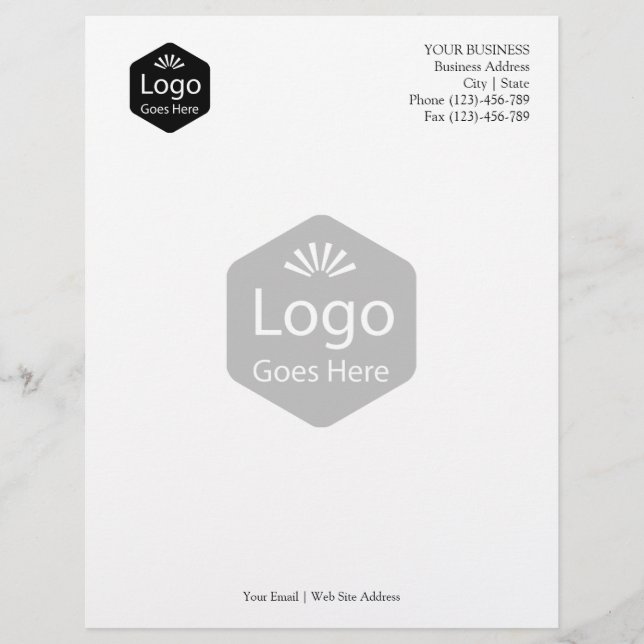 Papel Timbrado Logotipo de empresa do Promocional personalizado (Frente)