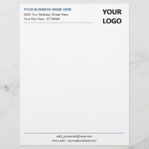 Papel Timbrado Logotipo de empresa personalizado Endereço timbrad