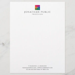 Papel Timbrado Logotipo de empresa personalizado Modelo Letterhea
