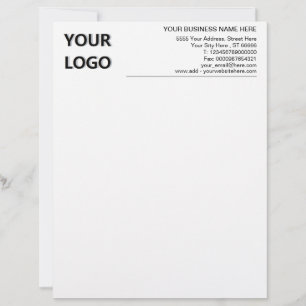 Papel Timbrado Logotipo de endereço comercial Informações de cont