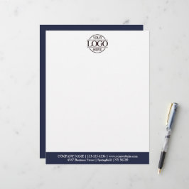 Papel Timbrado Logotipo de Marca de Empresa Personalizada Moderna