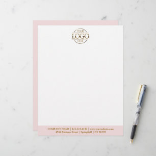 Papel Timbrado Logotipo de Marca de Empresa Personalizada Moderna
