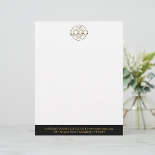 Papel Timbrado Logotipo de Marca de Empresa Personalizada Moderna