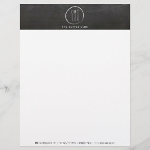 PAPEL TIMBRADO LOGOTIPO DO PAINEL DE DESAFIO DO FORK SPOON PARA R