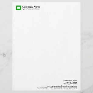 Papel Timbrado Logotipo do retângulo - verde de grama
