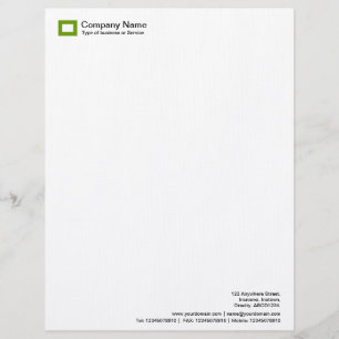 Papel Timbrado Logotipo do retângulo - verde do abacate