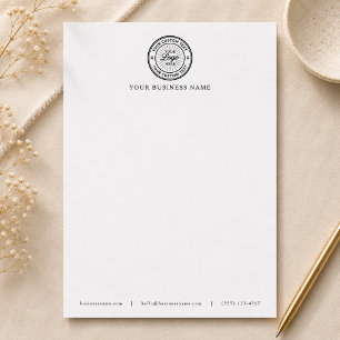Papel Timbrado Logotipo Empresarial Cabeçalho Branco