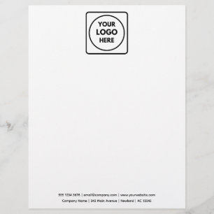 Papel Timbrado Logotipo Empresarial   Design Limpo Minimalista Mo