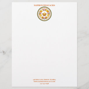 Papel Timbrado Logotipo Minimalista de Pequena Empresa de Doces D