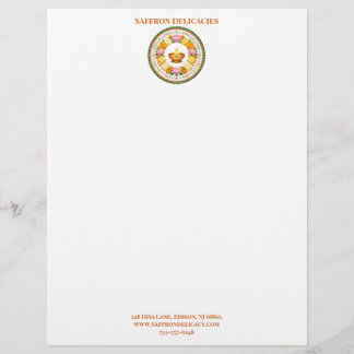 Papel Timbrado Logotipo Minimalista de Pequena Empresa de Doces D