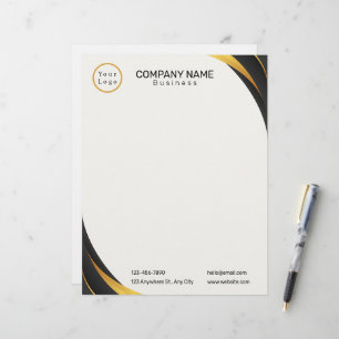 Papel Timbrado Logotipo para empresa profissional moderno