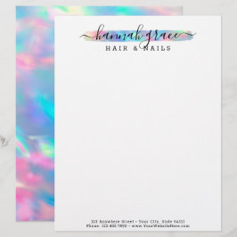 Papel Timbrado Logotipo Personalizado Elegante com Efeito Swash d