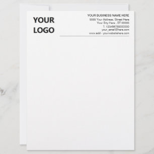Papel Timbrado Logotipo Personalizado Endereço Comercial do Offi
