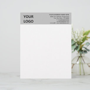 Papel Timbrado Logotipo personalizado Endereço comercial persona