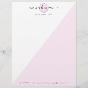 Papel Timbrado Logotipo personalizado legante de maquiagem de fre