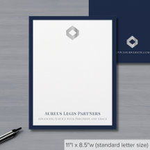 Logotipo Personalizado Letterhead Profissional Ele