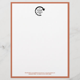 Papel Timbrado Logotipo personalizado Logotipo comercial timbrado