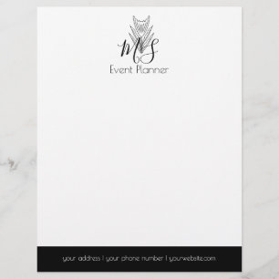 Papel Timbrado Logotipo Profissional - Planejador de Eventos Mini