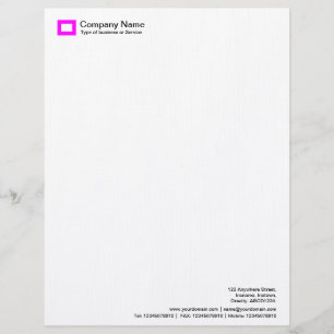 Papel Timbrado Logotipo Retângulo - Magenta