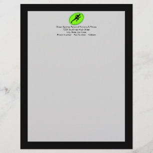 Papel Timbrado Logotipo verde da malhação do fulgor