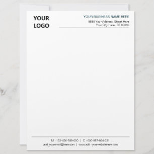 Papel Timbrado Logotipos personalizados para empresas com logotip