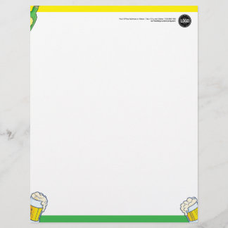 Papel Timbrado Loja de Cerveja | Personalizar Carta de Empresa