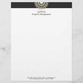 Papel Timbrado Lotus Letterhead