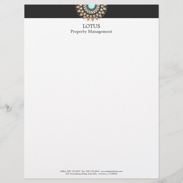 Papel Timbrado Lotus Letterhead (Frente)