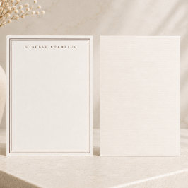 Papel Timbrado Luxo Marfim Natural em Lino