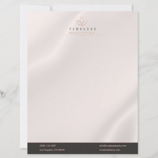 Papel Timbrado Luxo Moderno Preto & Cobre Imobiliário