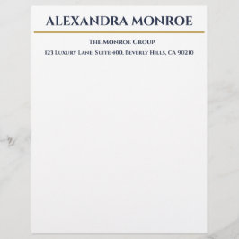 Papel Timbrado Luxury Real Estate Letterhead