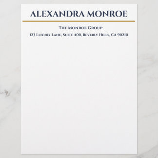 Papel Timbrado Luxury Real Estate Letterhead