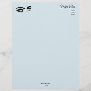 Papel Timbrado Luz Azul Leve De Amar Desenho Definido Glance Femi