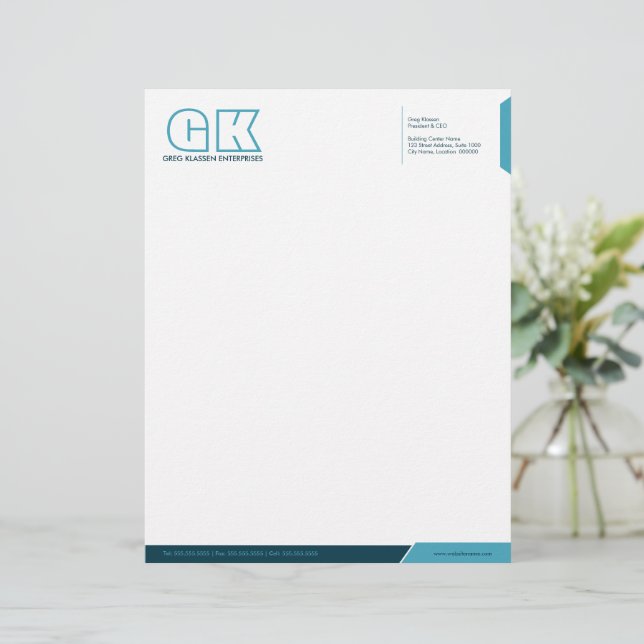 Papel Timbrado Luz profissional e chá escuro (Em pé/Frente)