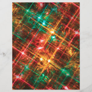 Papel Timbrado luzes da árvore de natal
