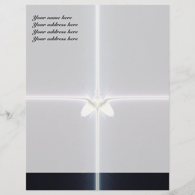 Papel Timbrado Magic Cross Letterhead Design (Frente)