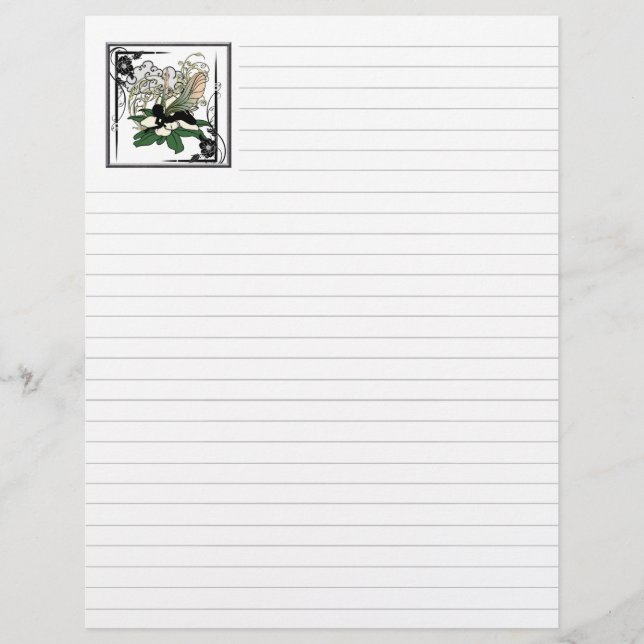 Papel Timbrado Magnolia Shadow Fairy (Frente)