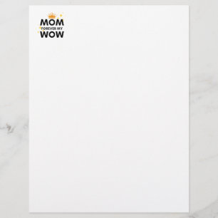 Papel Timbrado Mamãe para sempre minha mãe, Cartões de Saudação