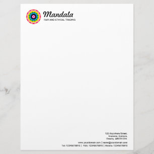 Papel Timbrado Mandala Kaleidoscopic 017