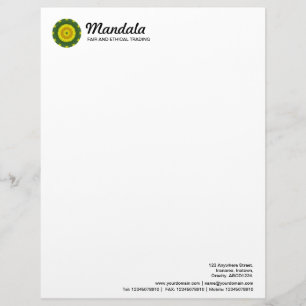 Papel Timbrado Mandala Kaleidoscopic 034
