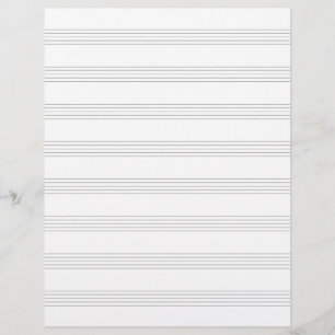 Papel Timbrado Manuscript Paper Music Funcionarios Compositor Com