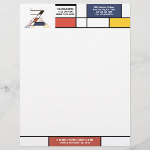 Papel Timbrado Maravilhoso Monograma de Arte Moderna. Letra Z