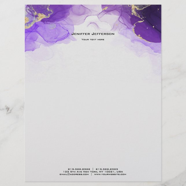 Papel Timbrado Marble Letterhead (Frente)
