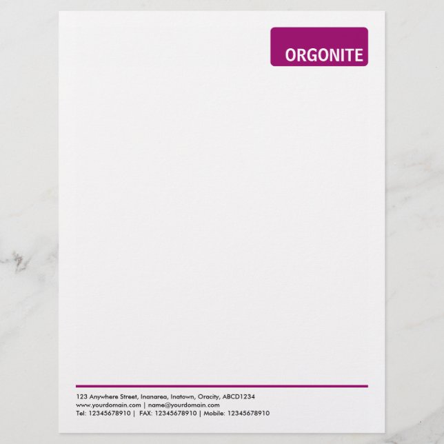 Papel Timbrado Marca Superior v3 - Vinho Vermelho (Frente)
